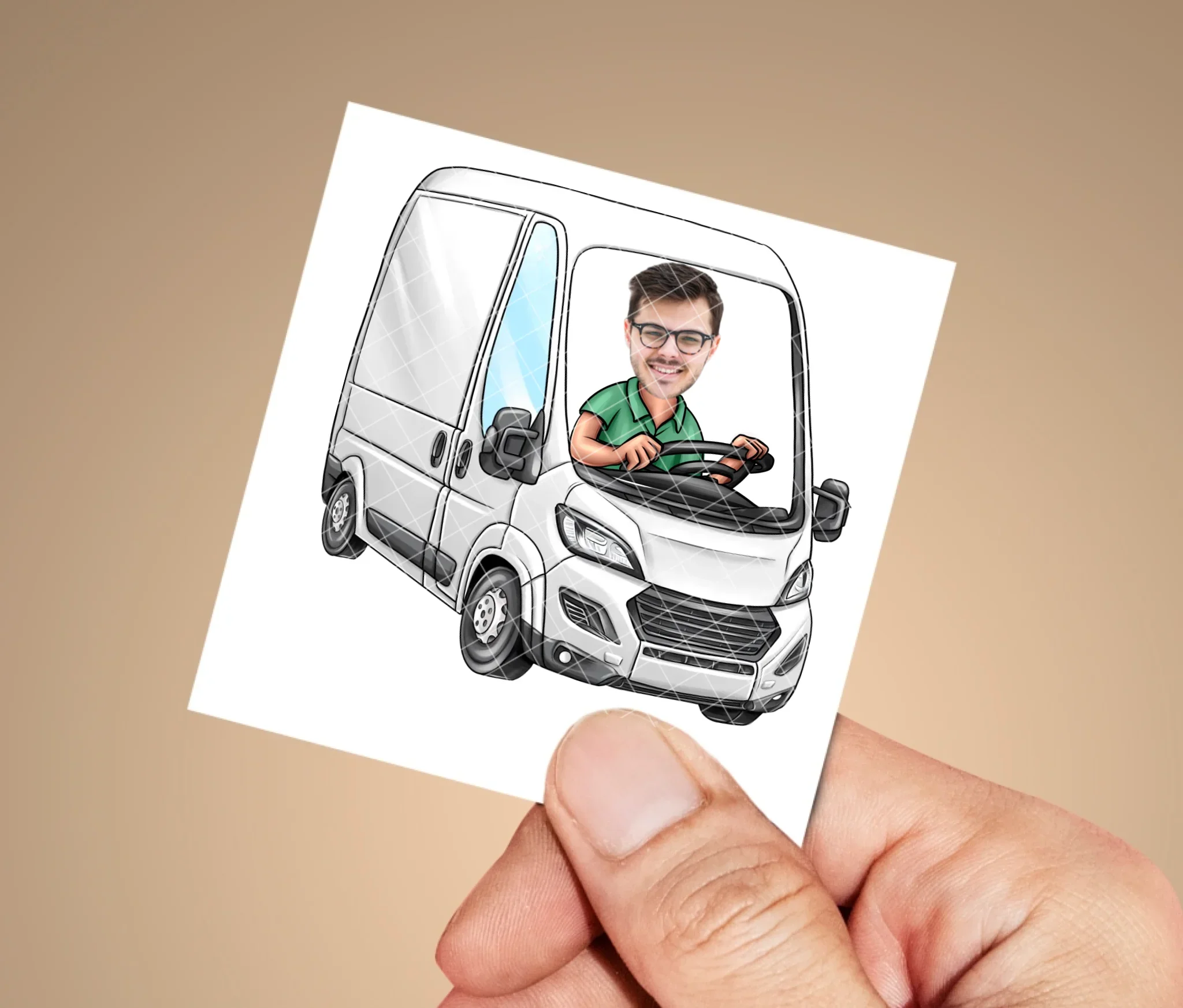 UVDTF Van Photo Cut Out