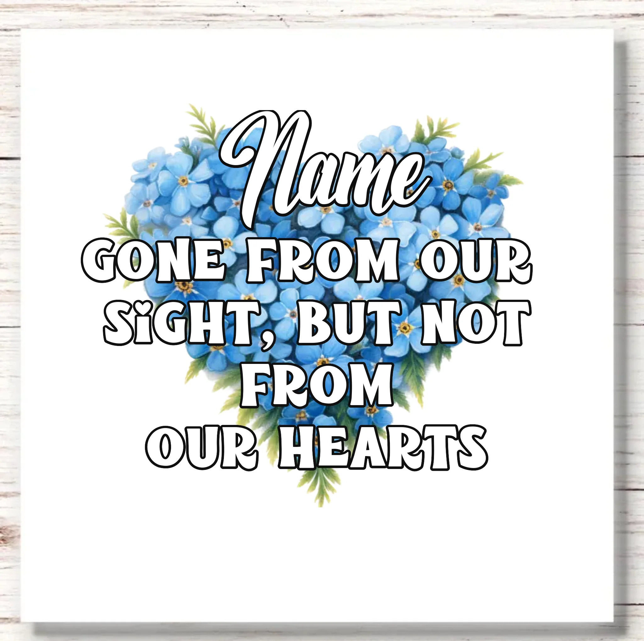 UVDTF Forget me not Floral Heart - Image 2
