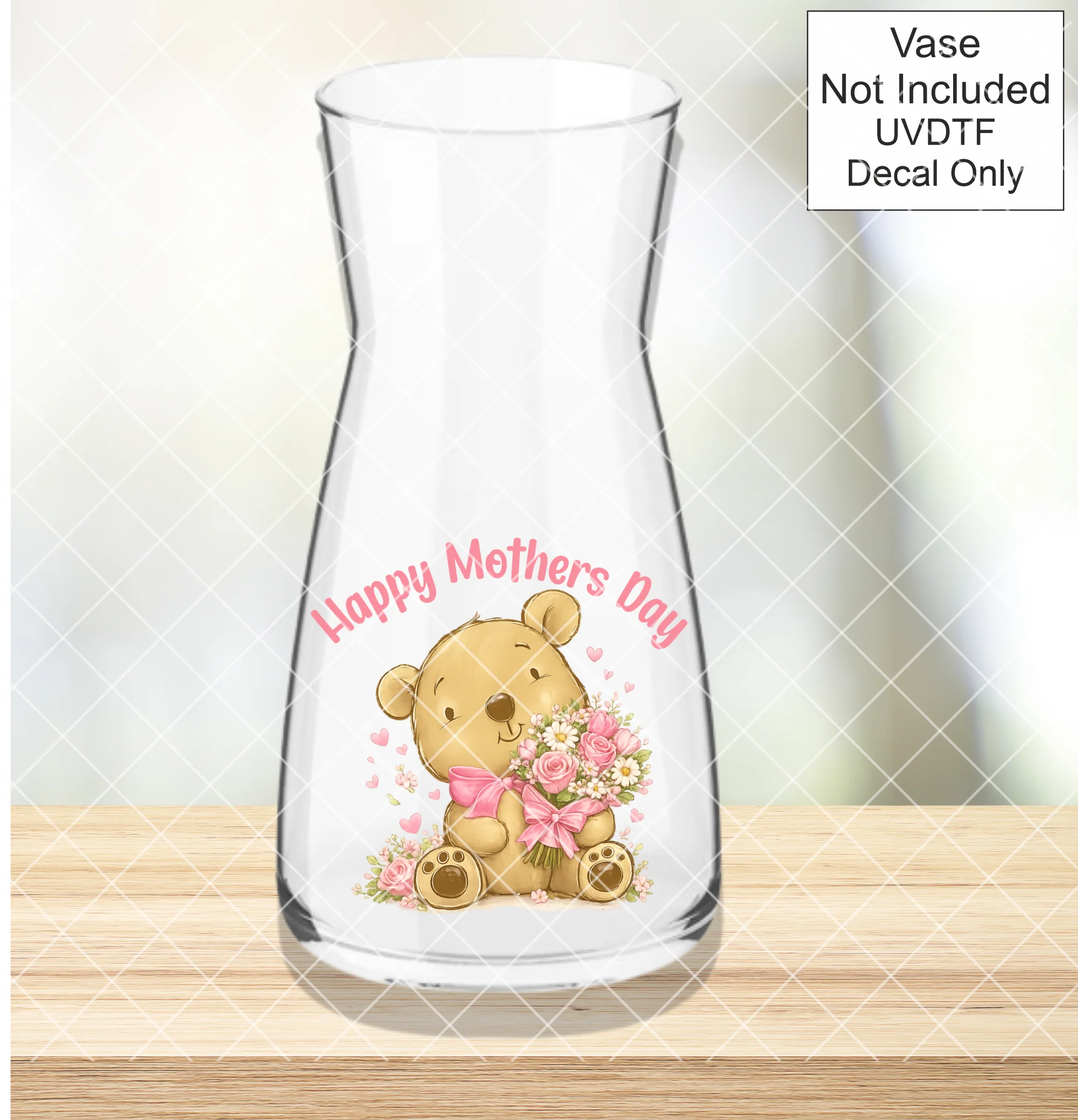 UVDTF Happy Mothers Day Bear