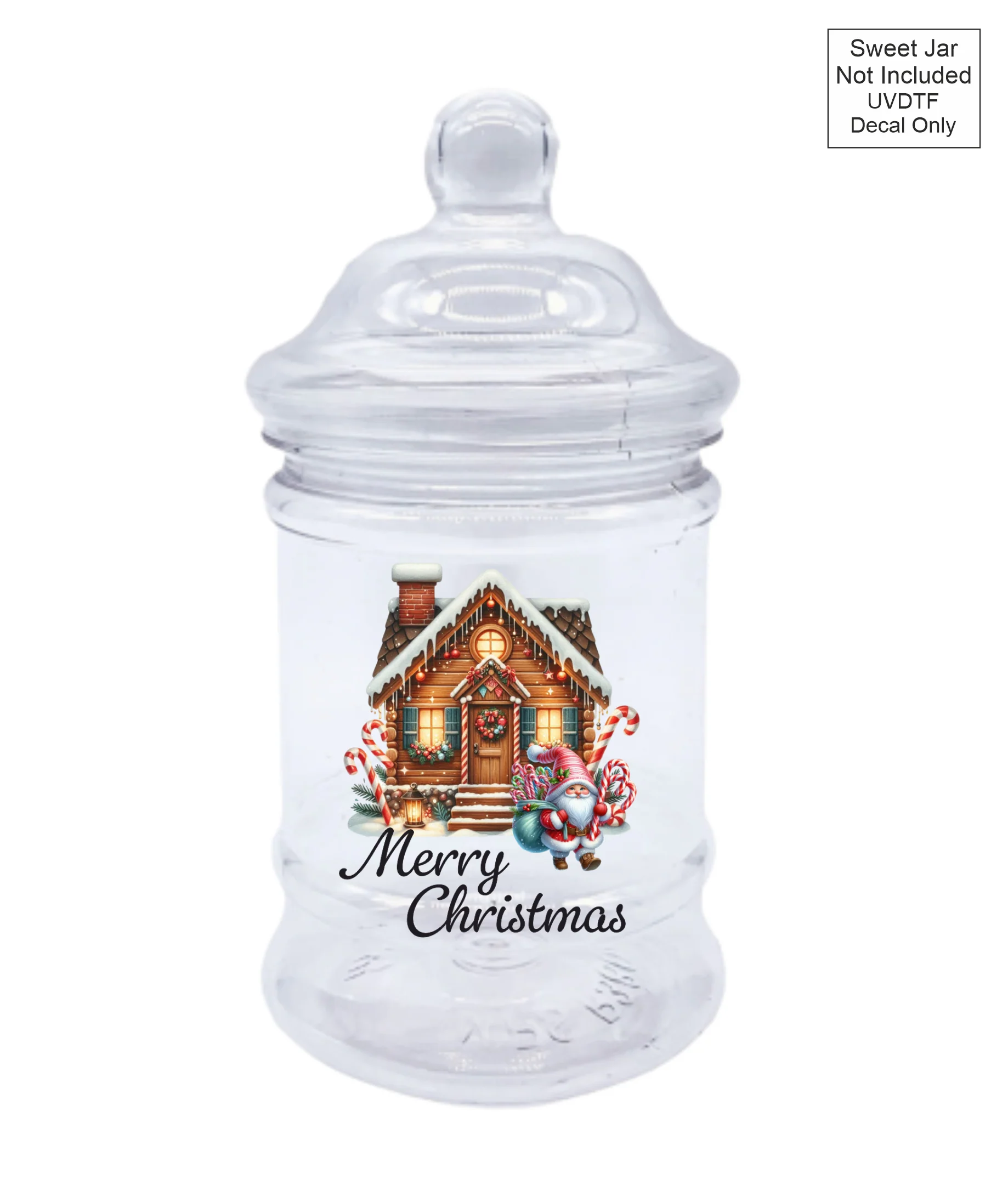 UVDTF House - Merry Christmas - Sweet jar