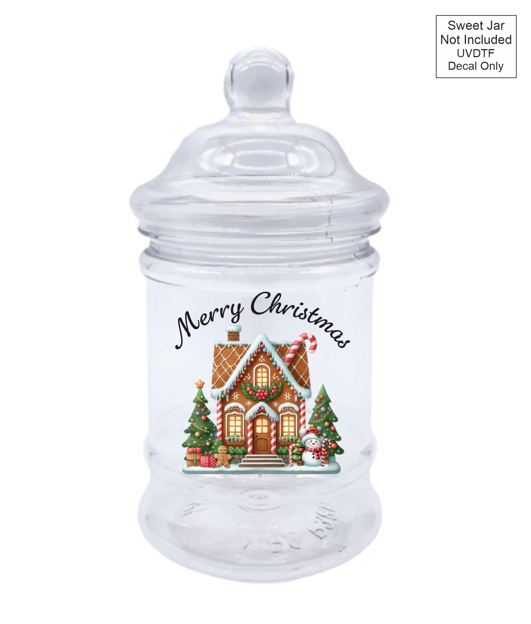 UVDTF House - Merry Christmas - Sweet jar - Image 3