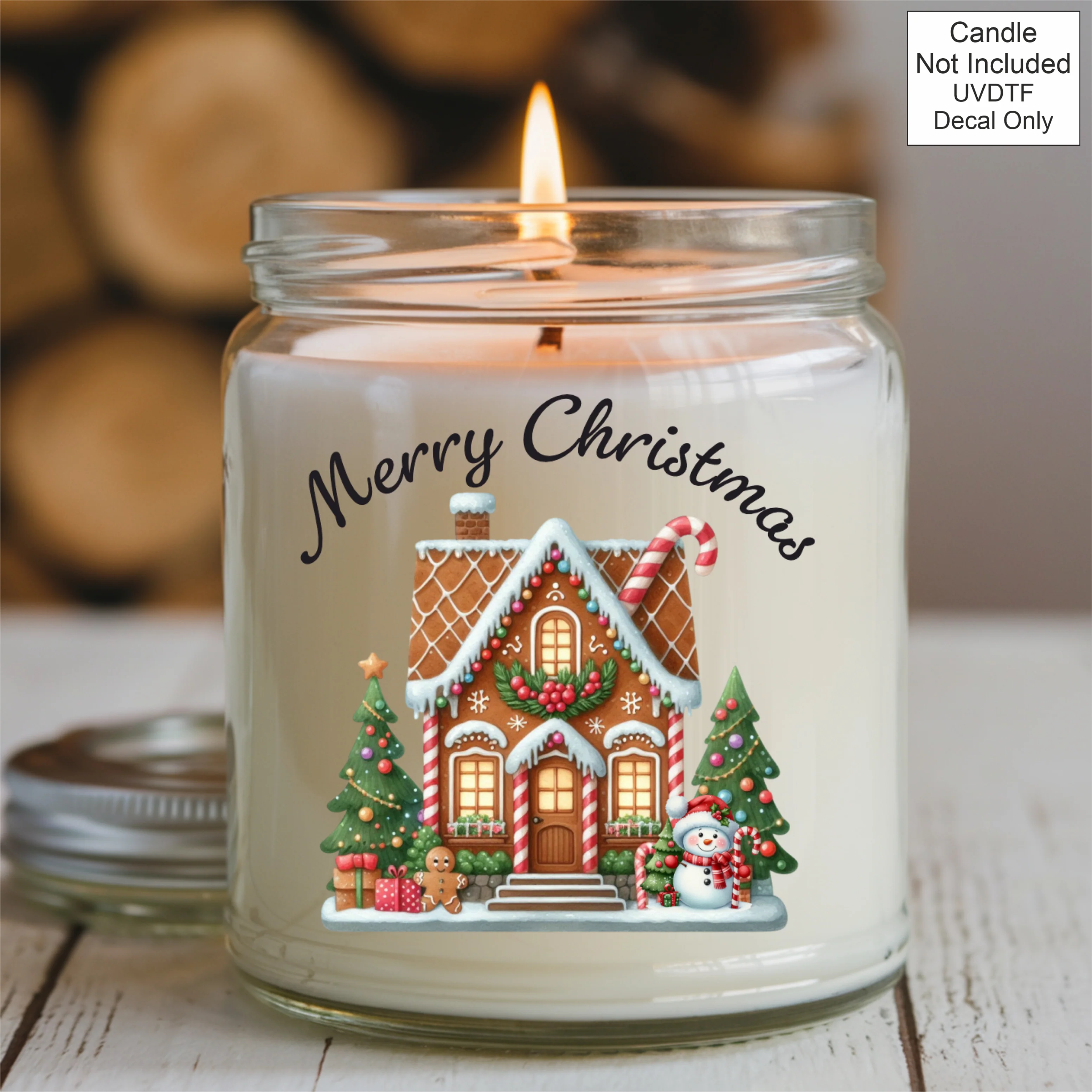 UVDTF House - Merry Christmas - Sweet jar - Image 4