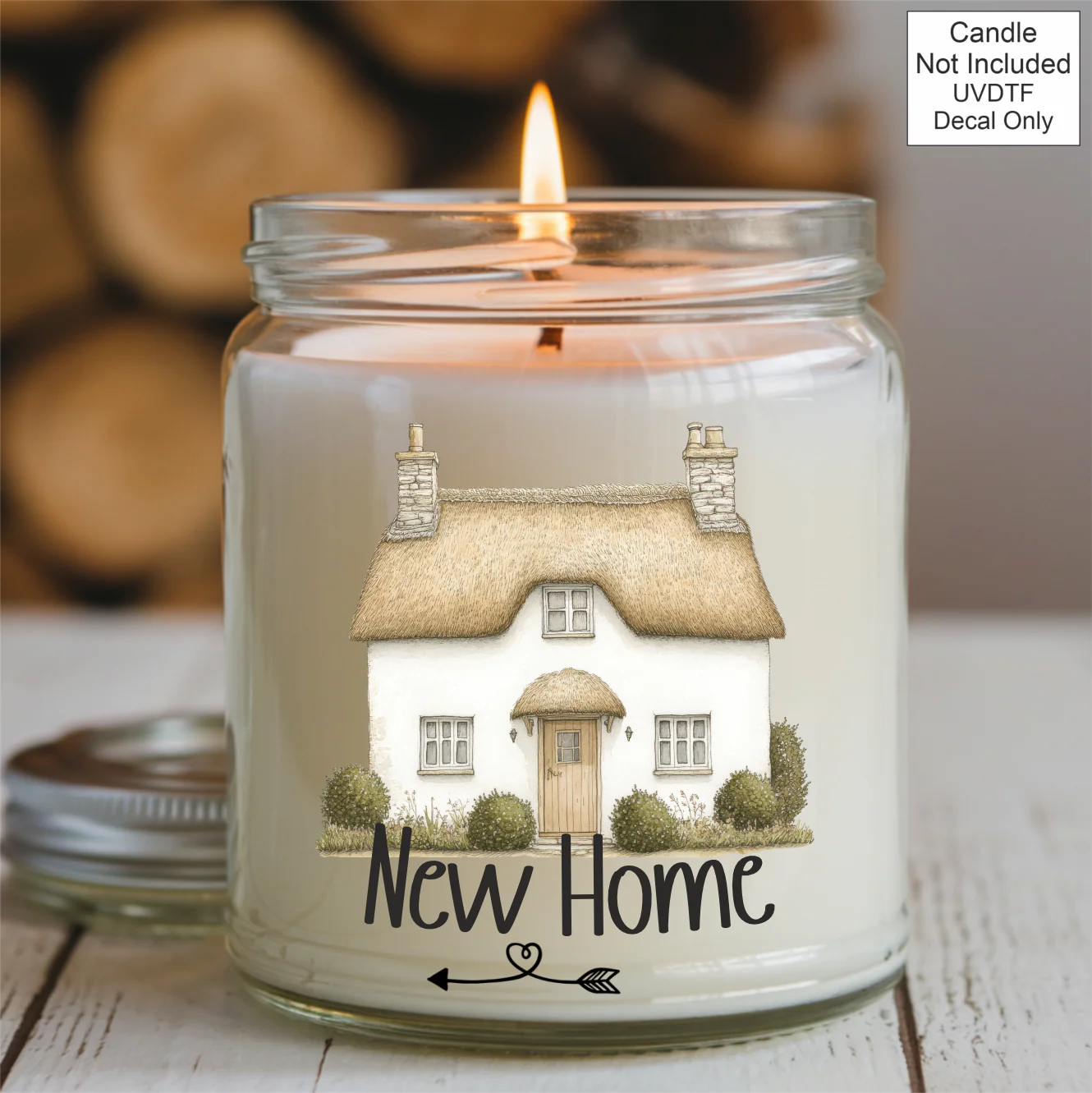 UVDTF New Home Candle - Cottage Design