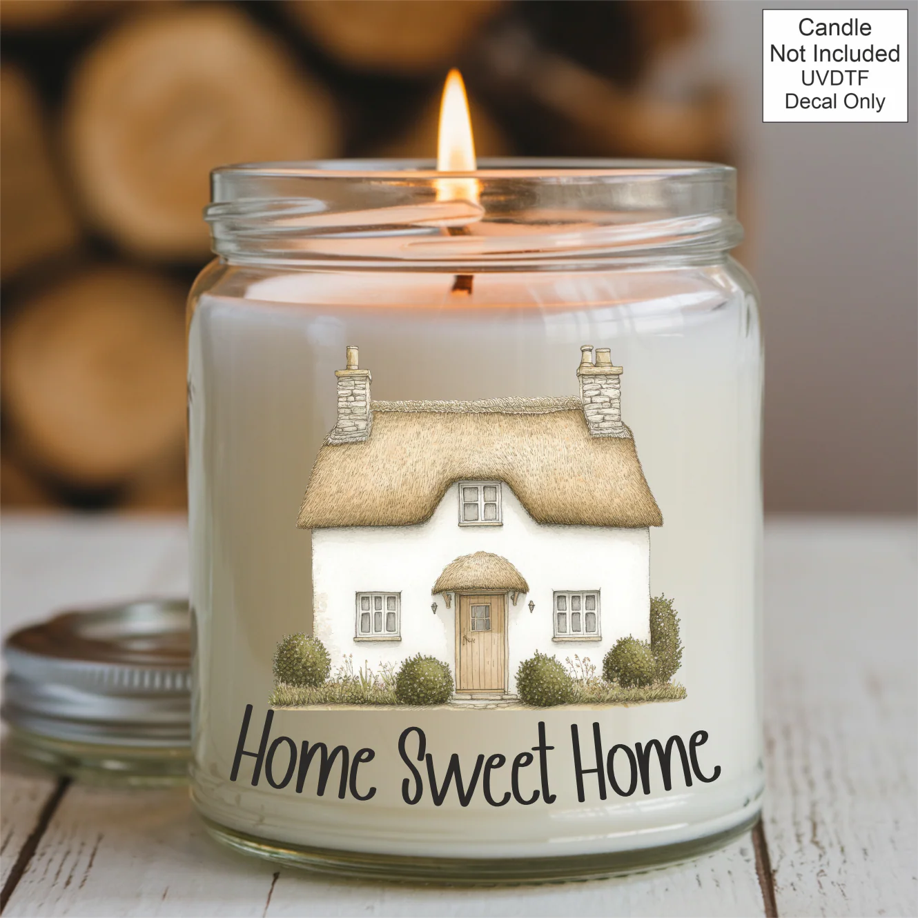 UVDTF New Home Candle - Cottage Design - Image 2