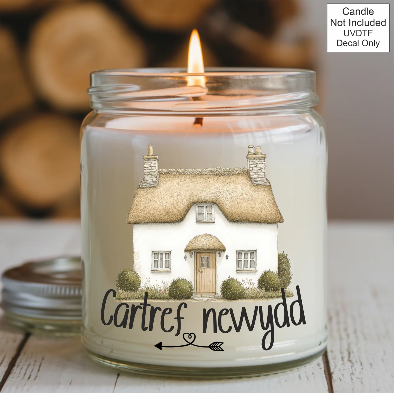 UVDTF New Home Candle - Cottage Design - Image 3
