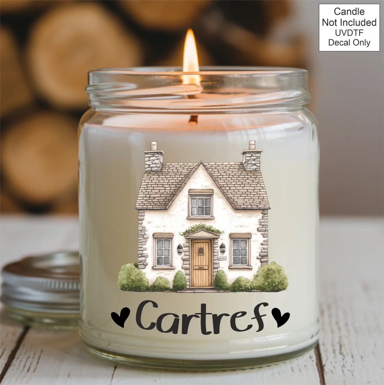 UVDTF New Home Candle - Cottage Design - Image 5