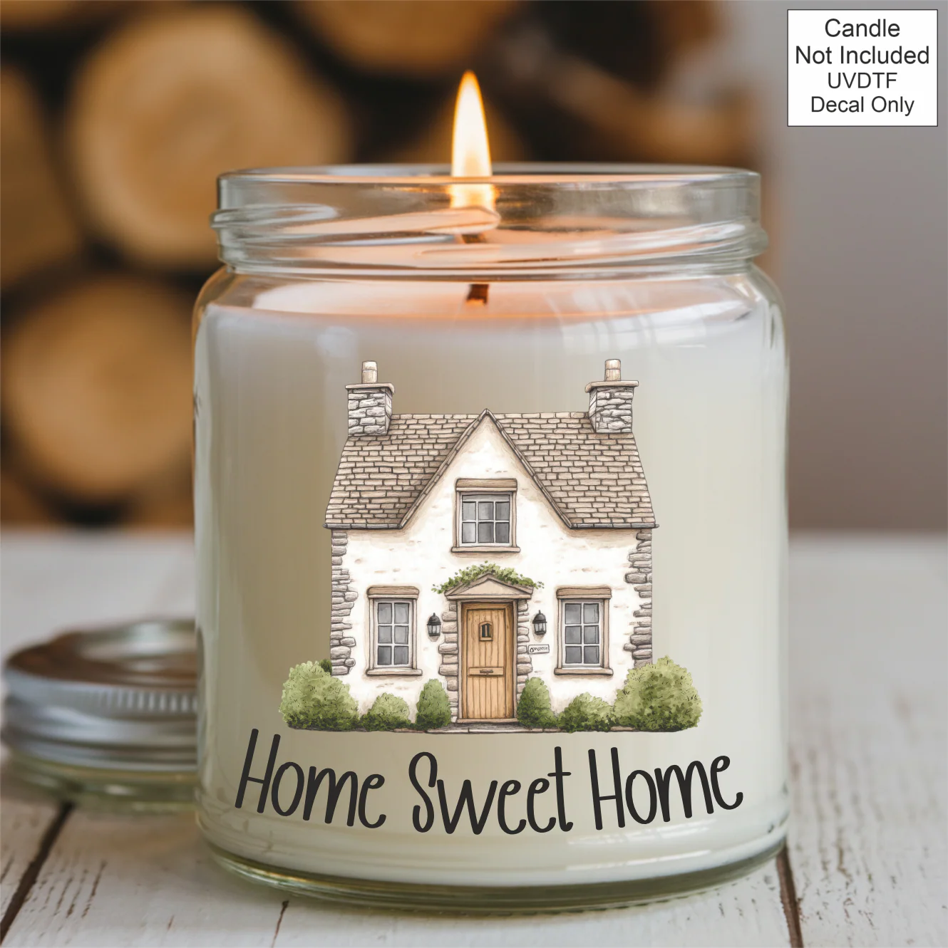 UVDTF New Home Candle - House Design - Image 2