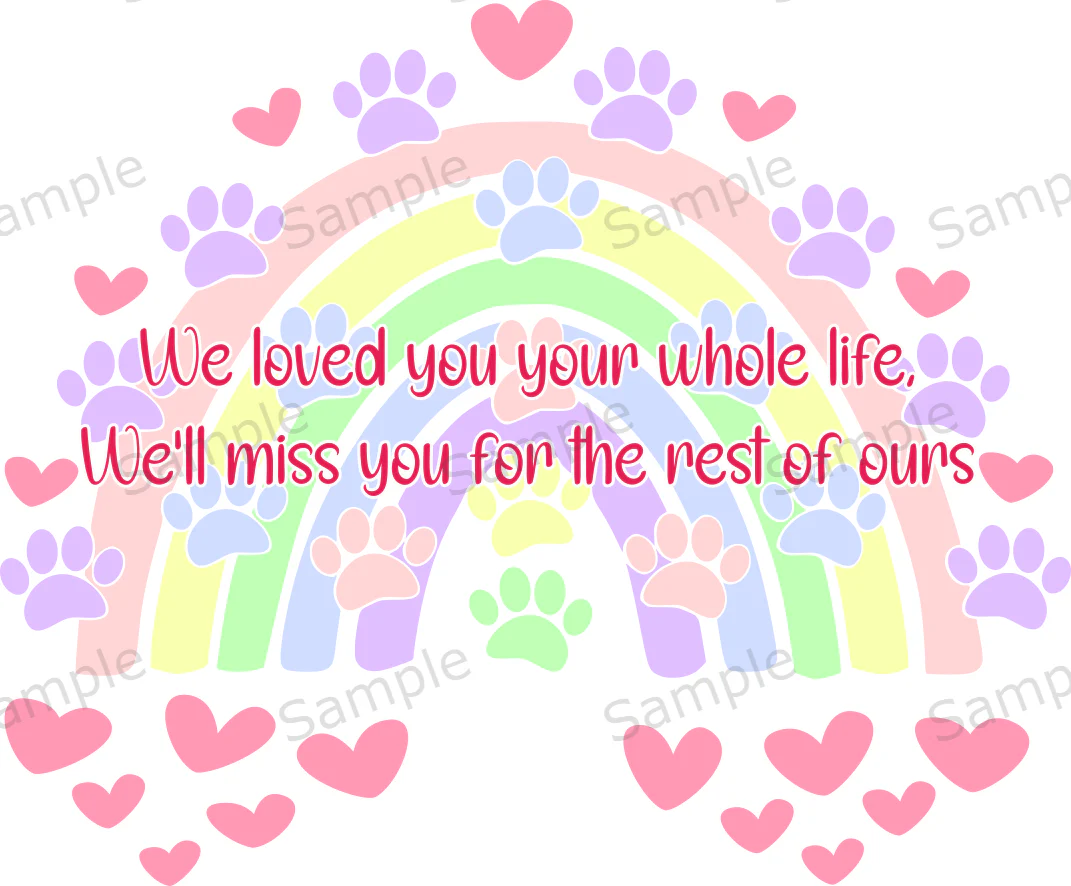 UVDTF Rainbow Dog Memorial - Image 3