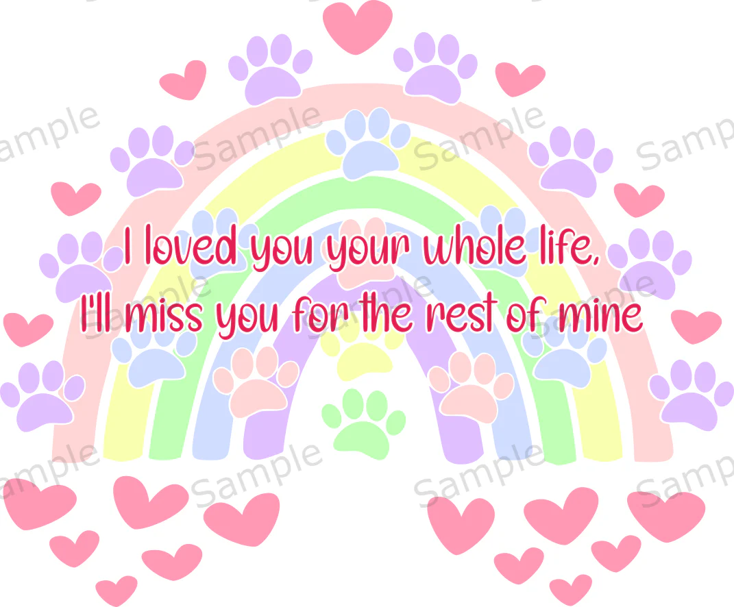 UVDTF Rainbow Dog Memorial - Image 4