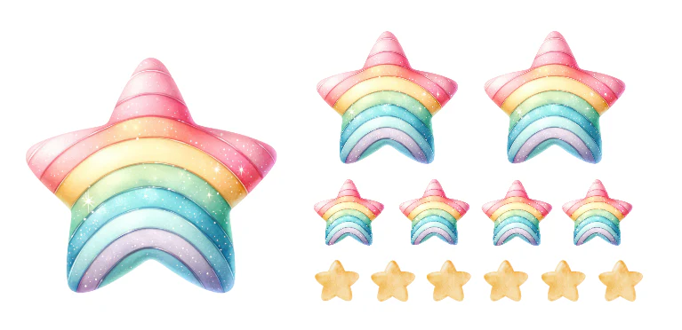 UVDTF Teacher Rainbow Stars Element Sheet - Image 4