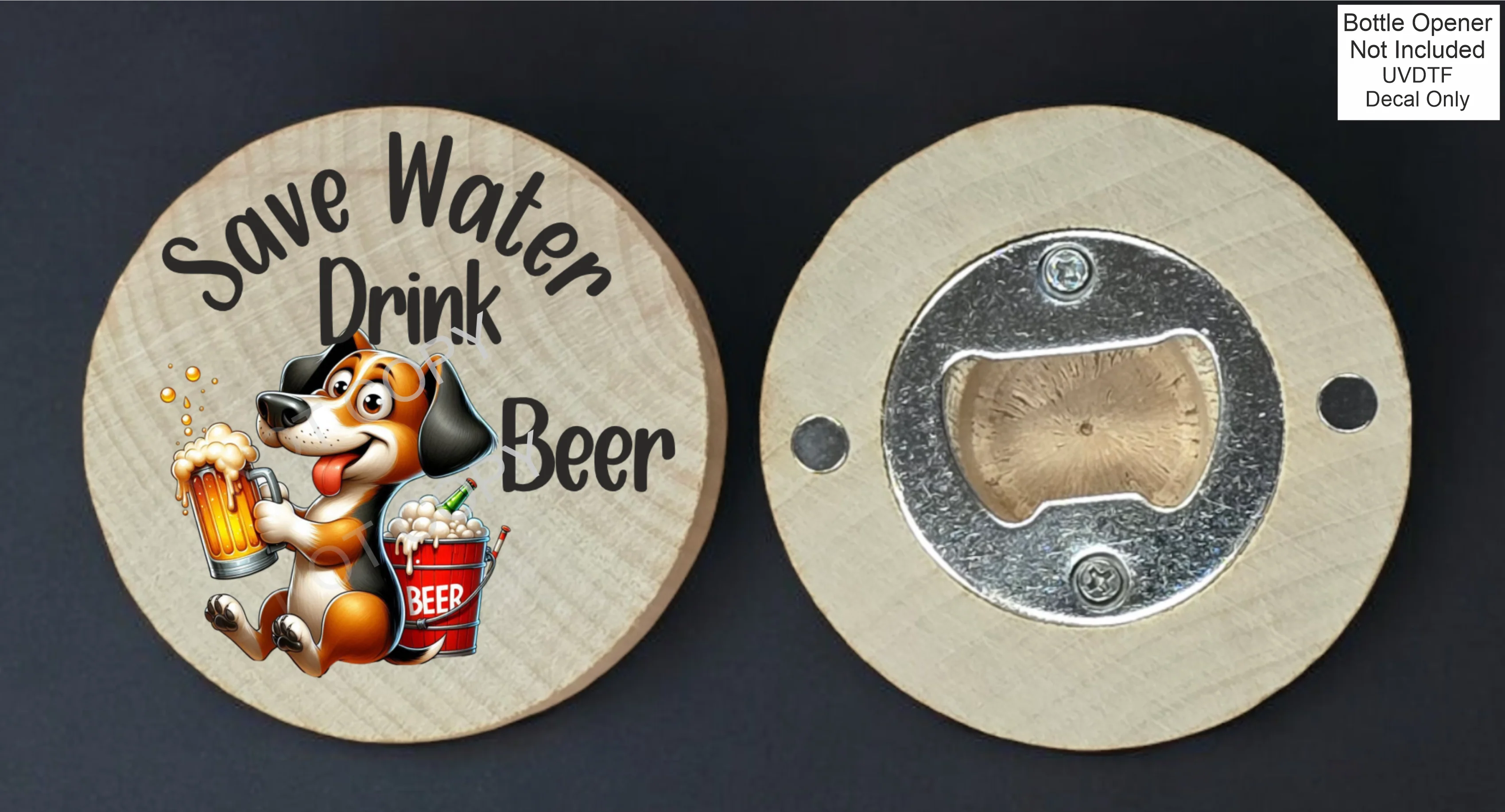 UVDTF Save Water Drink Beer - Image 3