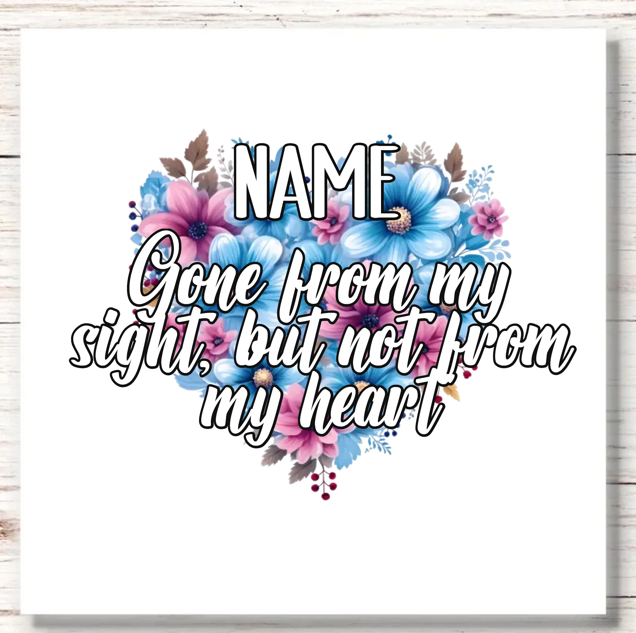 UVDTF Floral Heart Decal - Image 10