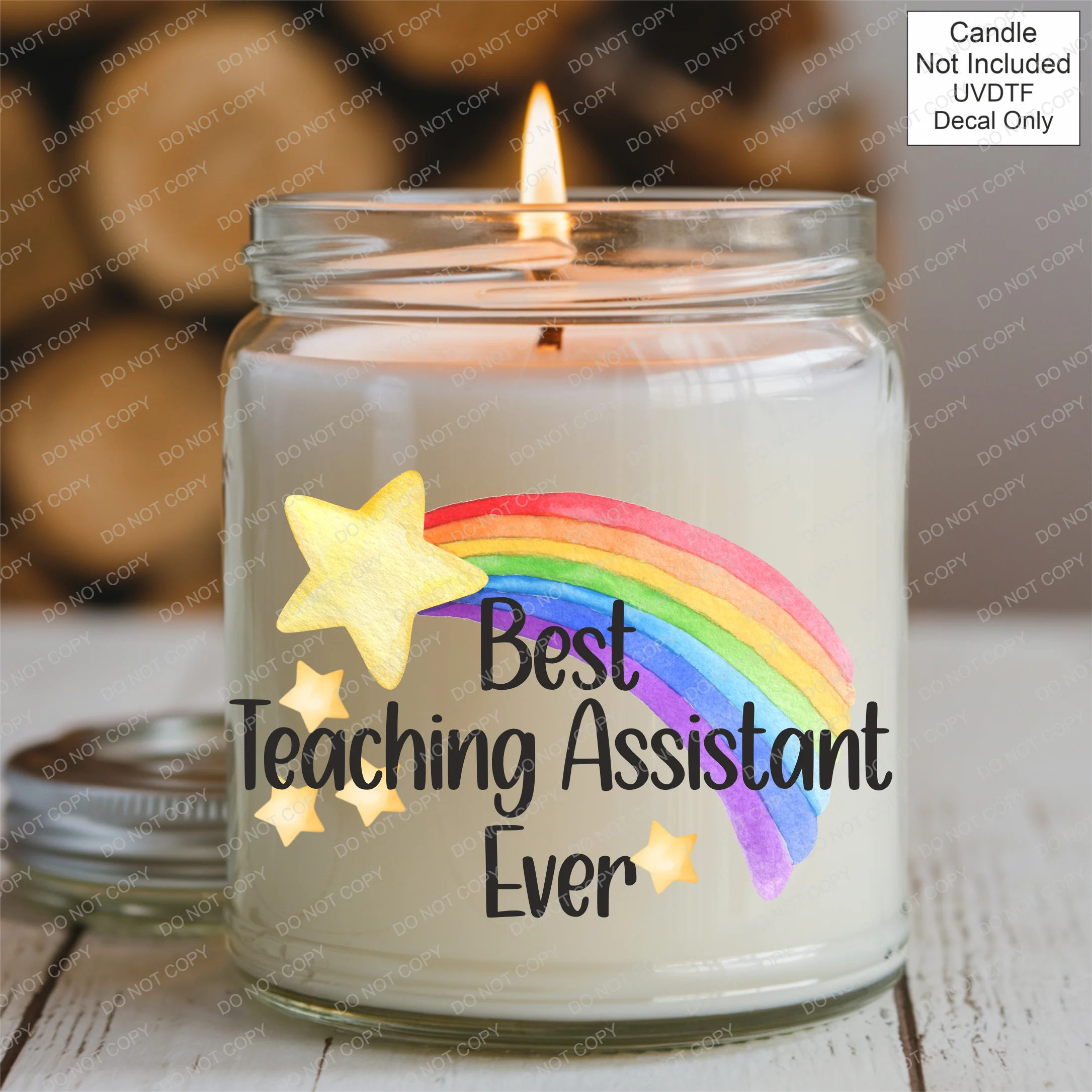 UVDTF Teacher Star Rainbow - Image 5