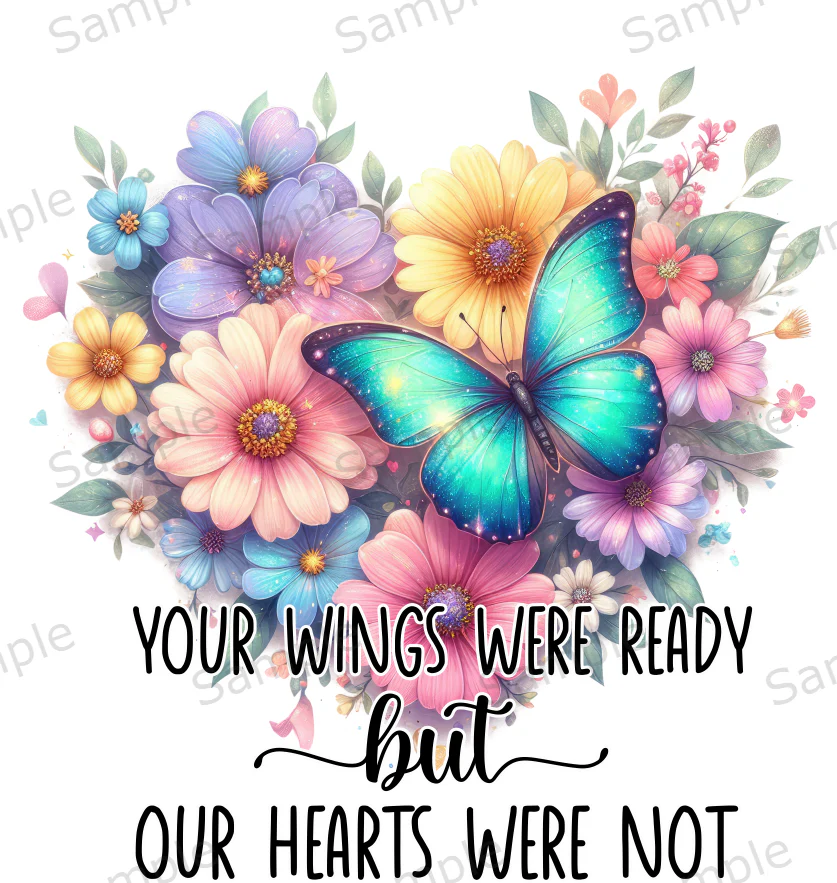 UVDTF Your Wings were ready Floral Butterfly - Image 2