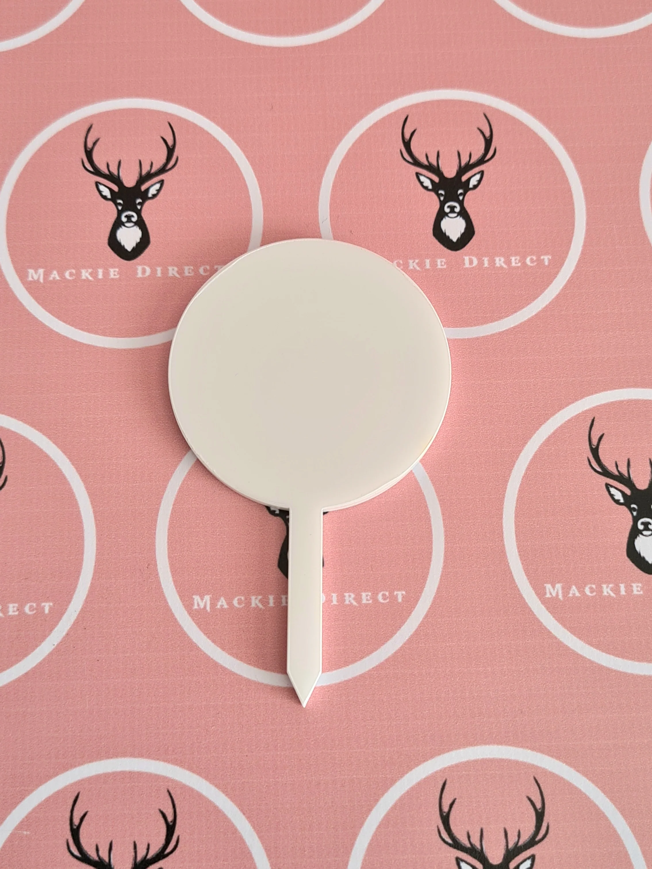 Acrylic Round Cupcake Toppers